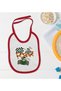 Race Time Designed Red Baby Food Bib-1