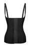 1 Size Down Women's Black Front Sleeve Vest Waist Corset 2875 - 4