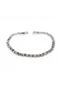 Silver Color Waterway Model White Stone Strip Jewelry Bracelet - 1848 - 3