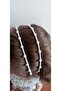 2-Piece Girl's Crown Buckle with Pearls and White Beads, Solid Metal Circle Buckle with Shiny Pearls - 4