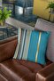 Premium Fine Striped Thai Feather Woven Fabric Double Sided Throw Pillow Pillow Case 43x43cm Krl994 - 5
