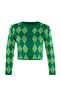 Yeşil Crop Triko Hırka TWOAW23HI00176 - 6