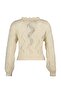 Ecru Soft Textured Openwork/Hole Knitwear Sweater Twoaw23Kz01447 - 6