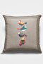 Thai Feather Woven Premium Fabric Double Sided Throw Pillow Bird Pillow Case 43x43cm Krl210