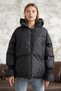 Monika Short Coat with Gathered Sleeves - Black - 4
