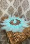 Water Green Bridal Handkerchief Halay Albanian Handkerchief - 2