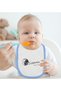 Kids Ataturk Themed Blue Baby Food Bib-20 - 2