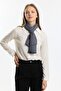 Soft Cazz Scarf (Average 42x150 Cm - Narrow Size, Not Shawl!!! )Gray - 3