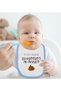 Dozelcez Inshallah Designed Blue Baby Food Bib-1