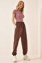 Women's Brown Loose Jogger Sweatpants AP00164 - 2