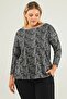 Snake Pattern Basic Sweat-anthracite