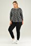 Snake Pattern Basic Sweat-anthracite - 5