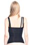 1 Size Down Women's Black Front Sleeve Vest Waist Corset 2875 - 3