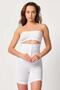 1 Size Reducing Women's White Front Agraphed High Waist Boxer Corset 2087 - 2