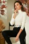 Corded Turtleneck Knitwear - White - 2