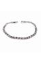 Silver Color Waterway Model White Stone Strip Jewelry Bracelet - 1848 - 2