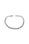 Silver Color Waterway Model White Stone Strip Jewelry Bracelet - 1848 - 4