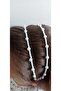 2-Piece Girl's Crown Buckle with Pearls and White Beads, Solid Metal Circle Buckle with Shiny Pearls - 2