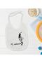 Kids Ataturk Themed White Baby Food Bib