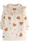 Girl's Bear Printed Dress