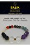 Pisces Natural Stone Bracelet Amethyst, Agate, Moonstone, Crystal Quartz, Aquamarine, Star Stone, Hematite - 2