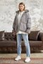 Monika Short Coat with Gathered Sleeves - Gray - 7