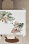 Stain Resistant Thai Feather Velvet Washable Stain Resistant Fabric Flower Tablecloth Mso135