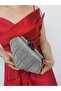 Women's Laser Platinum Evening Dress Clutch Portfolio Evening Bag - 3