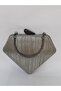 Women's Laser Platinum Evening Dress Clutch Portfolio Evening Bag - 5