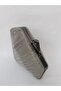 Women's Laser Platinum Evening Dress Clutch Portfolio Evening Bag - 6