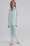 31810 Women's Mint Long Sleeve Shirt Pajama Set