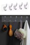Yakut Silicone 5-Piece 29*7 Transparent Strong Self-Adhesive Door Wall Hanger Heavy Load Carrying