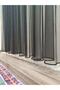 Black Greek Honeycomb Backdrop 1-2.5 Medium Pleated Skirts Leaded Tulle Curtain - 2