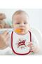 Kids Red Baby Food Bib with Ceryan Leakage Design-1 - 2
