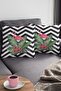 Premium Thai Feather Woven Fabric Double Sided Flamingo Throw Pillow Pillow Case 43x43cm Krl099 - 3