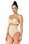 1 Size Reduced Seamless High Waist Seamless Double Slip Corset Panties 2039 Skin - 2