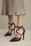 Pansy Black Matte 10 cm Women's Stiletto, High Heels - 6