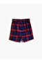 Plaid Shorts Skirt with Ornamental Pocket Detail - 2