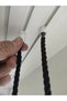 Black Patternless Honeycomb Backdrop 1-3 Close Pleated Greek Rope Double Breasted Black Tulle Curtain - 7