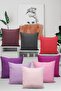 الخردل عادي رمي غطاء وسادة قسط التايلاندية ريشة المفروشات النسيج لون واحد عادي 43x43 سنتيمتر Krl025 - 4