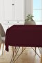 Claret Red Plain Tablecloth Thai Feather Velvet Stain Resistant Washable Woven Fabric Plain Mso007