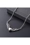 Gothic Angel Wings Cremation Necklace