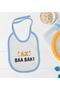 Kids Az Baa Bak Designed Blue Baby Food Bib
