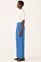 Abner Relaxed Fit Flair Leg Sax Color Trousers - 2