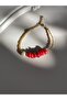 Natural Coral Cracked Stone and Real Pearl Bracelet - 2