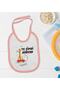 Kids Te Now Designed Pink Baby Food Bib-1