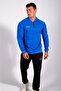 Nacce 22 - Men's Blue Half Zipper Tracksuit Set - Nacce22-ant