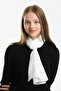 Voile Scarf (Average 35-150 Cm Narrow Size... Not a Shawl!!!! )Ecru - 2