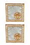 Mosaic Orange Cocktail Napkin 2 pcs