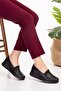 Genuine Leather Orthopedic Sole Classic Shoes Ndr.3601 - Black - 38 - 4